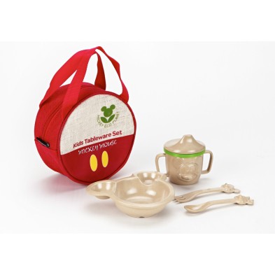 Rice Husk Fiber Disney Kids Tableware set